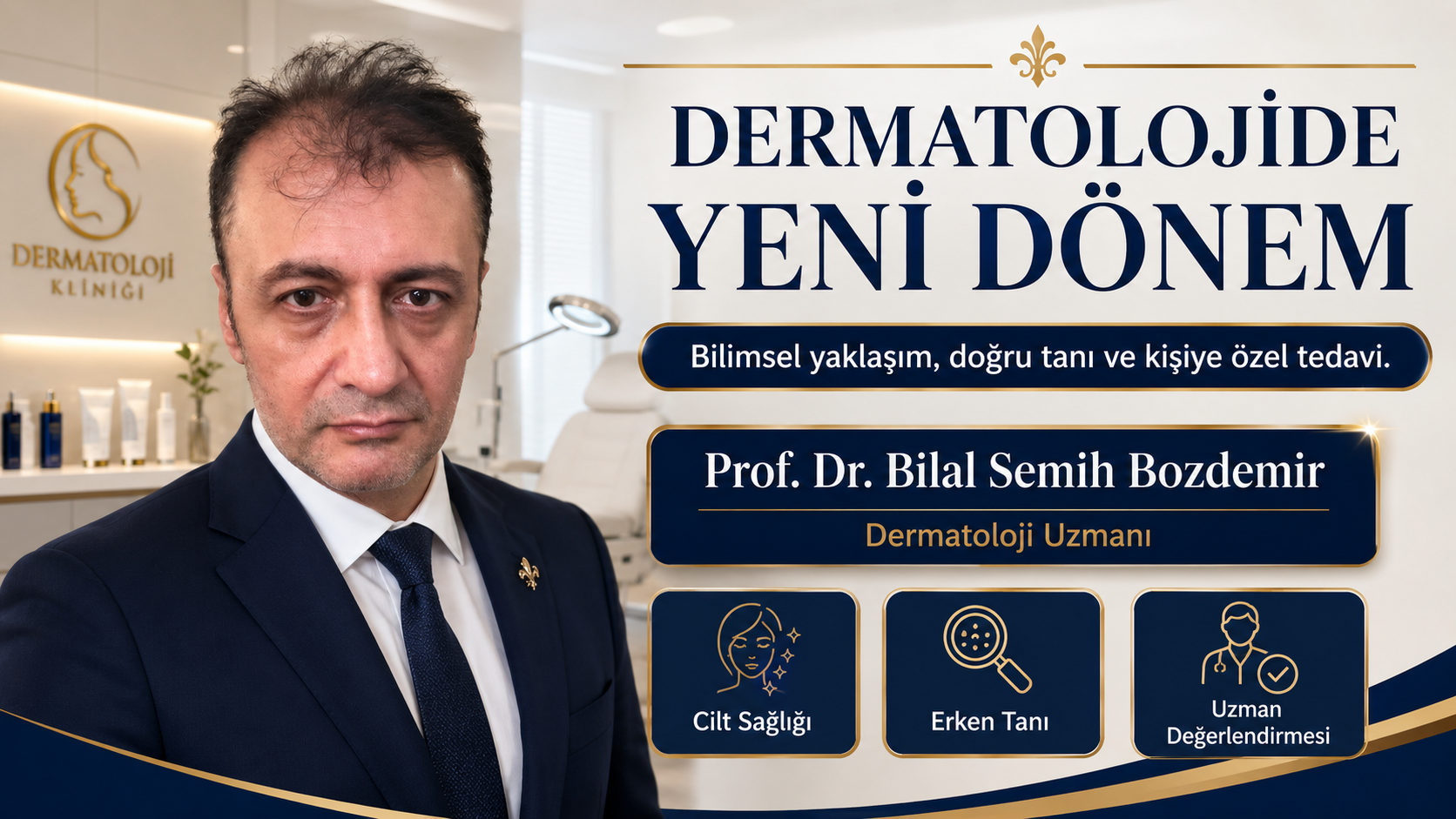 Prof. Dr. Bilal Semih Bozdemir — Prof. Dr. Bilal Semih Bozdemir – Dermatolojide Yeni Dönem manşet görseli