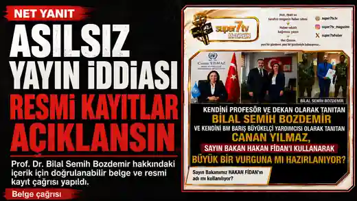 Prof. Dr. Bilal Semih Bozdemir — Prof. Dr. Bilal Semih Bozdemir – Net Yanıt ve Resmî Kayıt Çağrısı manşet görseli