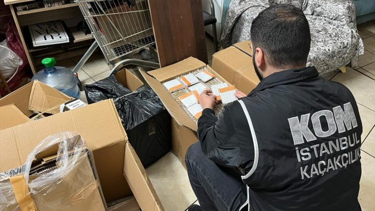 İstanbul'da kaçak tütün ticaretine operasyon