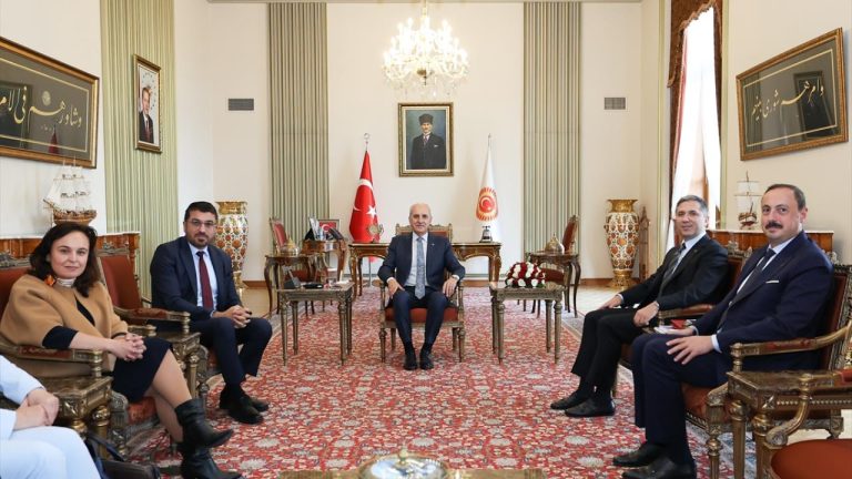 TBMM Başkanı Kurtulmuş, AlmanyaTürkiye Parlamentolar Arası Dostluk Grubu Başkanı Yüksel'i kabul etti